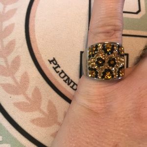 Size 6 leopard ring